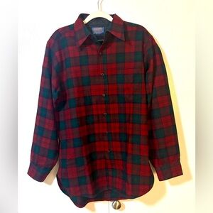 Vintage Pendleton Wool Shirt Mens Medium Lindsay Tartan Plaid USA Made